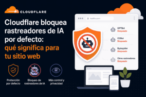 Cloudflare bloquea rastreadores de IA por defecto: qué significa para tu sitio web