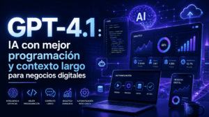 GPT-4.1: IA con mejor programación y contexto largo para negocios digitales