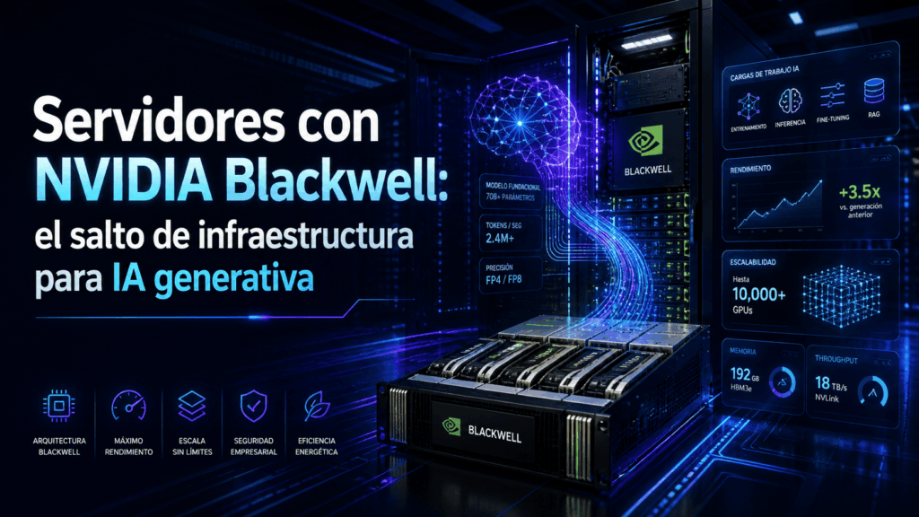Servidores con NVIDIA Blackwell: el salto de infraestructura para IA generativa